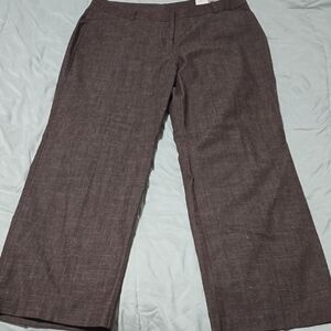 Women's Wide-Leg Brown Pants